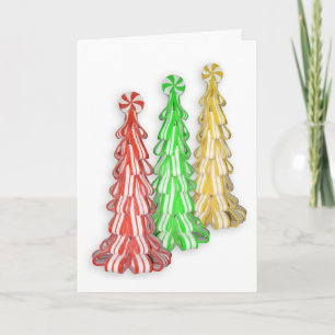 Festividades Árvores doces de cartão de Natal