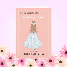 Festividades Avô do Cartão de Confirmação de Meninas Cristãs