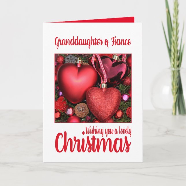Festividades Avô e Fiance - Cartão de Natal Adorável (Frente)