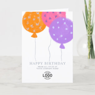 Festividades Balões de Logotipo Personalizado Brancos Cartão de