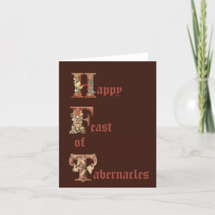 Festividades Banquete Cristão do Cartão de Saudação de Tabernag