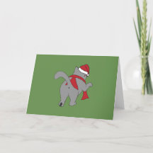 Bastão de Gatos: Festivo - Cartão