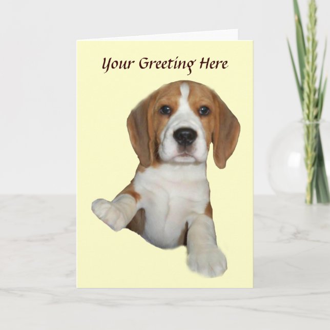 Festividades Beagle Muito Bonito Cartão de Saudação (Frente)