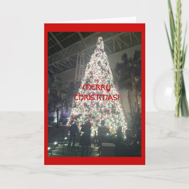 Festividades Belo Cartão de Árvore de Natal! (Frente)