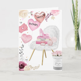 Festividades Belo Cartão de Férias de Aniversário Feliz