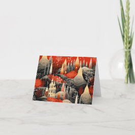 Festividades Belo Cartão de Natal Retro