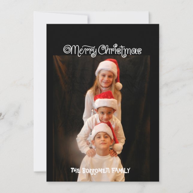 Festividades Bilhete Feliz Natal Um Cartão de Natal (Frente)