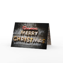 Biscoitos de Natal Feliz - Cartão Dobrado de Natal