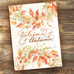 Festividades Boas-vindas Cartão de Saudação Autumn 5 x 7