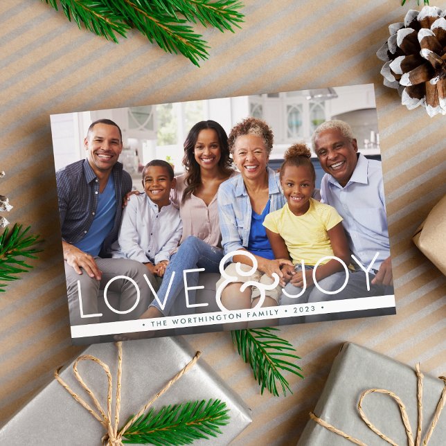 Festividades Bold Joy | Cartão com fotos de férias (Criador carregado)