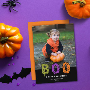 Festividades Bonito Bô Slimy! Cartão de Férias de Halloween