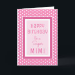 Festividades Bonitos sentimentos! Cartão de aniversário Super M<br><div class="desc">Feliz aniversário para Mimi!</div>