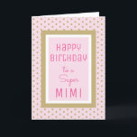 Festividades Bonitos sentimentos! Cartão de aniversário Super M<br><div class="desc">Feliz aniversário para Mimi!</div>