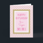 Festividades Bonitos sentimentos! Cartão de aniversário Super M<br><div class="desc">Feliz aniversário para Mimi!</div>
