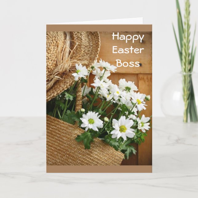 FESTIVIDADES **BOSS** PARA VOCÊ NO CARTÃO DE FÉRIAS DE PÁSCOA (Frente)