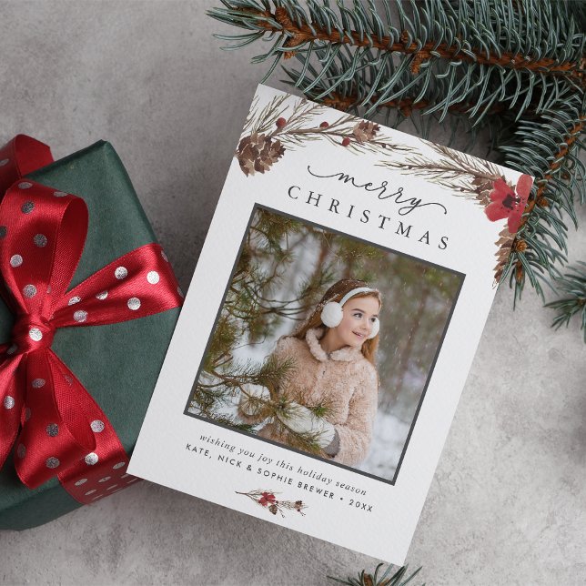 Festividades Bough Russo| Cartão com fotos de férias (Criador carregado)