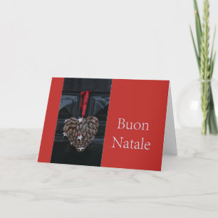 Festividades Buon Natale Cartão de Natal Italiano