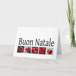 Festividades Buon Natale Cartão de Natal Italiano