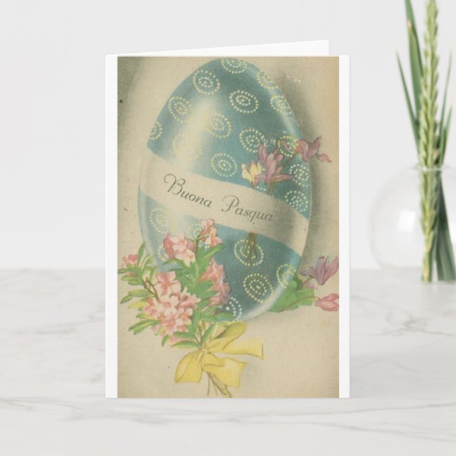 Festividades Buona Pasqua!  Cartão de páscoa italiano do (Frente)