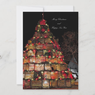 Festividades Cabo Porpoise Celebra Cartão de Natal Simples