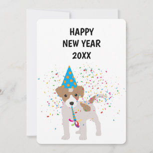 Festividades Cachorro - Cartão de Anos novos de Férias Animais
