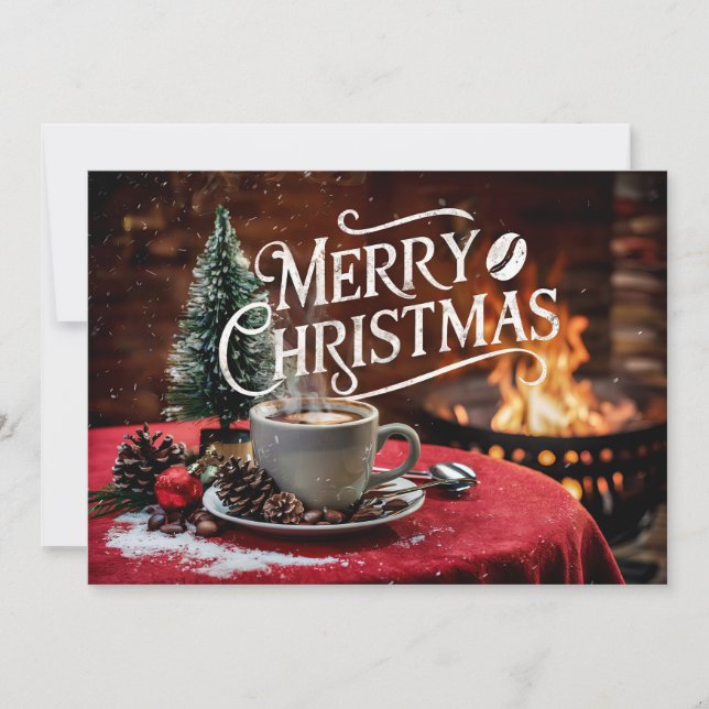 Festividades Café Amante Cartão de Natal #18 (Frente)