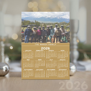Festividades Calendário de Fotos Ano 2024 - Cartão de Férias Do