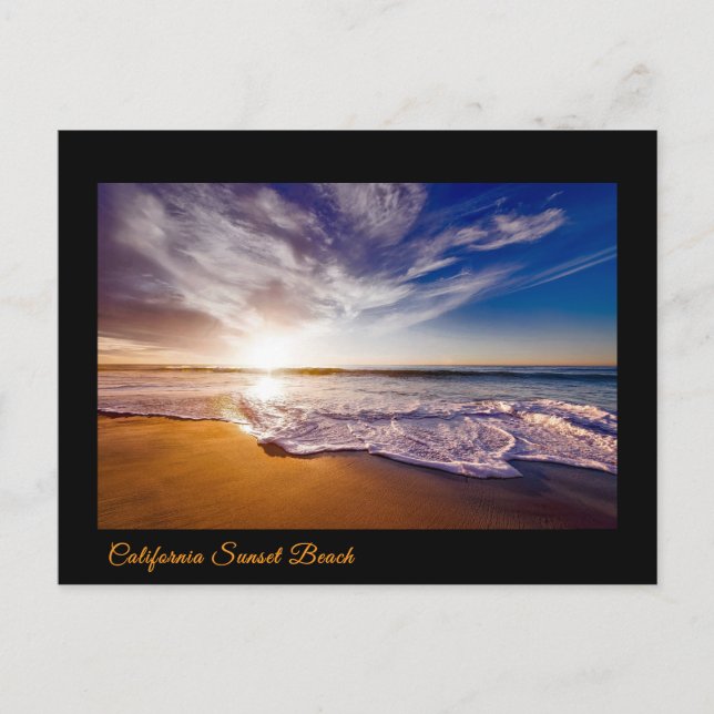 Festividades California Sunset Beach - Cartão postal de feriado (Frente)