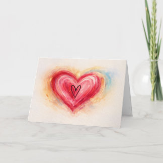 Festividades Camadas de Cartão de Saudação Dobrado de Amor