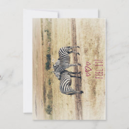 Festividades Carinho de Zebra, Cartão de Férias Plano