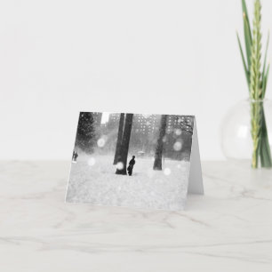 Festividades Cartão 'A tempestade de neve' - Felicidade/Bons Te