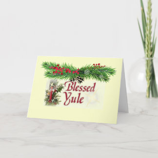 Festividades Cartão abençoado de Yule