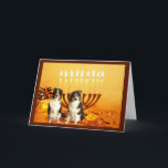 Festividades Cartão australiano Menorah de Chanukah do pastor<br><div class="desc">Recordar a família e os amigos durante a estação de Chanukah é uma maneira maravilhosa de permanecer em contacto com as pessoas que você ama e se importa aproximadamente. Eu criei estes cartões de Chanukah do cão com amor e o cuidado e eu somos certos que qualquer um que ama...</div>