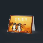 Festividades Cartão australiano Menorah de Chanukah do pastor<br><div class="desc">Recordar a família e os amigos durante a estação de Chanukah é uma maneira maravilhosa de permanecer em contacto com as pessoas que você ama e se importa aproximadamente. Eu criei estes cartões de Chanukah do cão com amor e o cuidado e eu somos certos que qualquer um que ama...</div>