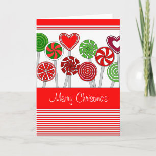 Festividades Cartão Bonito de Natal Lollipops