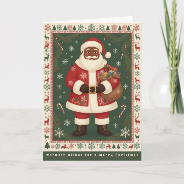 Festividades Cartão Clássico de Natal (Frente)