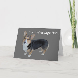 Festividades Cartão com alma do Corgi de Galês do Pembroke