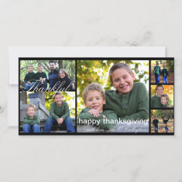 Festividades Cartão com fotos da acção de graças