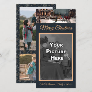 Festividades Cartão com fotos da Festa de Natal Vitoriana