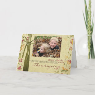 Festividades Cartão com fotos de Ação de Graças