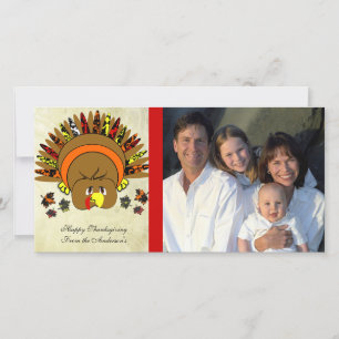 Festividades Cartão com fotos de Ação de Graças da Turquia