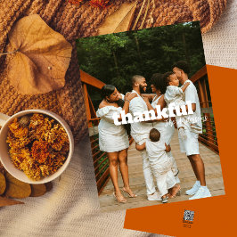 Festividades Cartão com fotos de Ação de Graças de Texto Simple