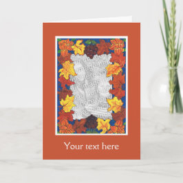 Festividades Cartão com fotos de Ação de Graças Personalizável