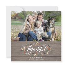 Cartão com fotos de Ação de Graças Russo