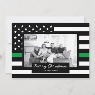 Festividades Cartão com fotos de Bandeira Americana da Linha V