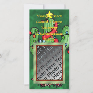 Festividades Cartão com fotos de Cactus Natal