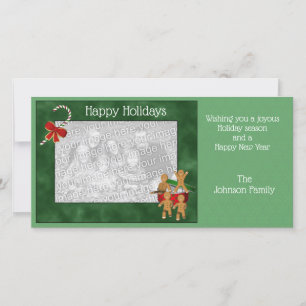 Festividades Cartão com fotos de cozinheiros de pão de Natal