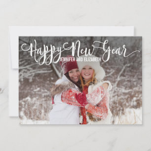 Festividades Cartão com fotos de Feliz ano novo de Script Moder