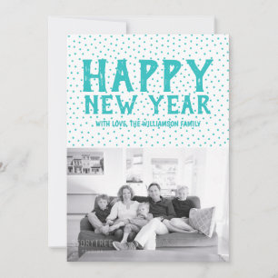 Festividades Cartão com fotos de Feliz ano novo pontos Turque