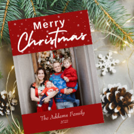 Festividades Cartão com fotos de Feliz Natal Elegante